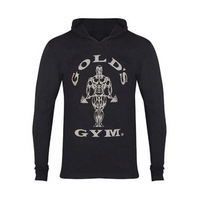 GOLDS GYM LONG SLEEVE HOOD T-SHIRT