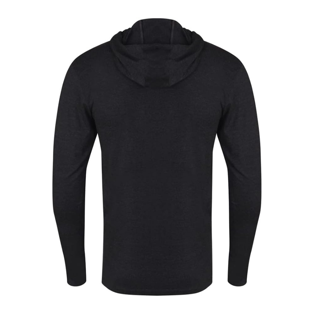 GOLDS GYM LONG SLEEVE HOOD T-SHIRT