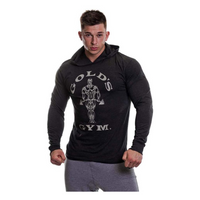 GOLDS GYM LONG SLEEVE HOOD T-SHIRT