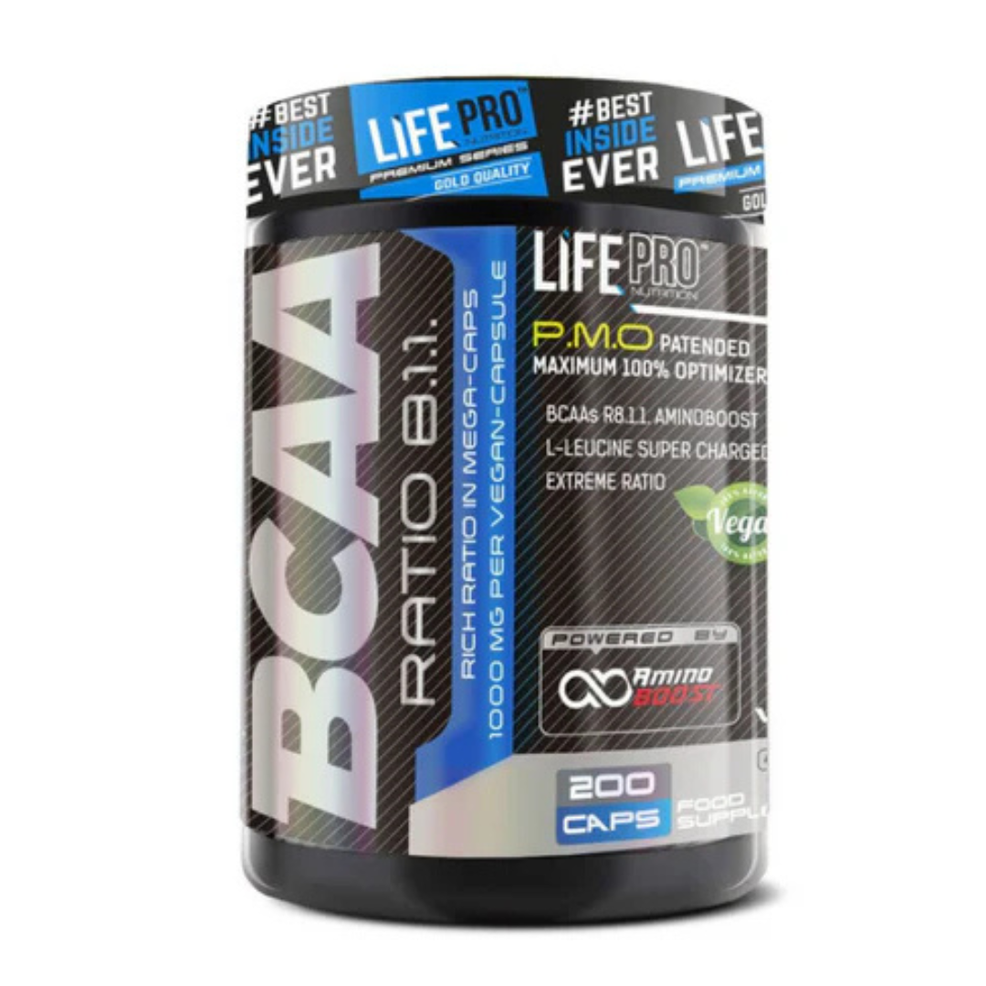 LIFE PRO BCAA PRO 8:1:1 1000MG 200 CAPS