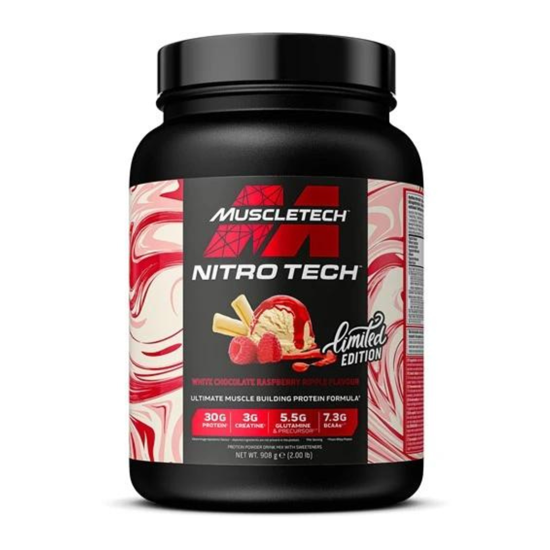 Nitro Tech Whey Protein 2Lb - White Choco Raspberry