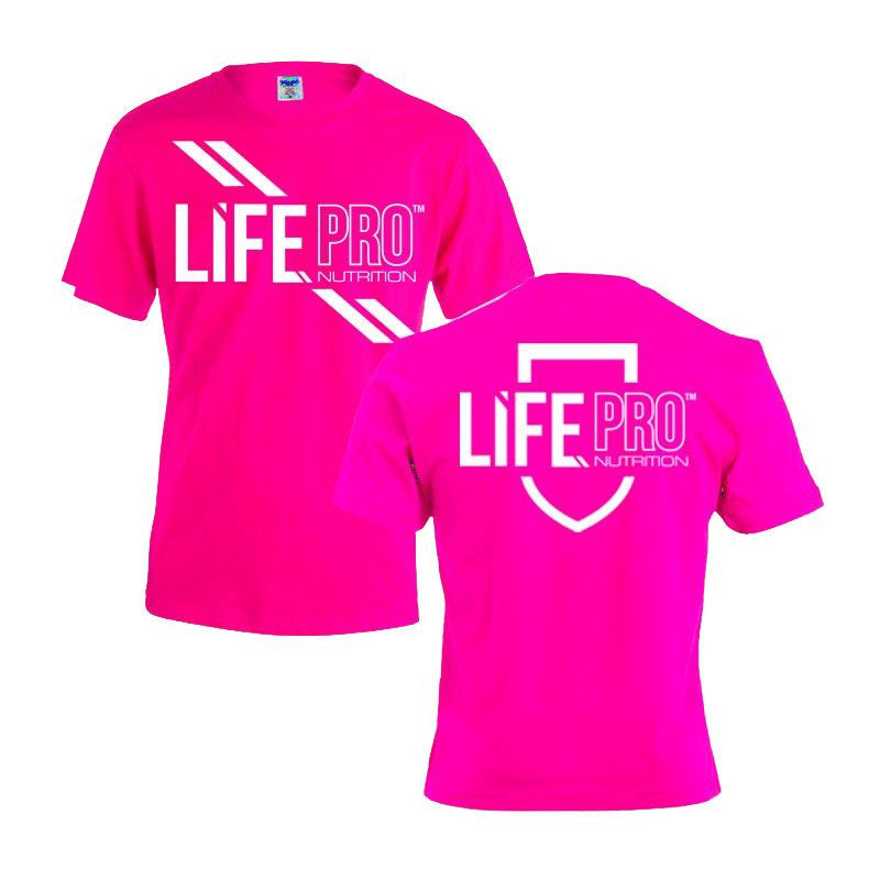 Camiseta Life Pro Manga Corta Mujer Fucsia